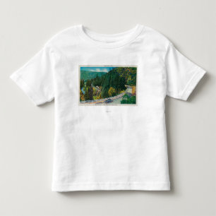 T-shirt Pour Les Tous Petits Sur la route à de grands arbres de Santa Cruz
