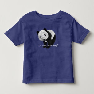T-shirt Pour Les Tous Petits "Surcharge de gentillesse !" avec le panda doux