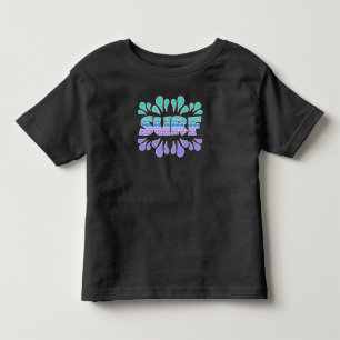 T-shirt Pour Les Tous Petits Surf de surf avec vagues, Surf coloré, Surfer