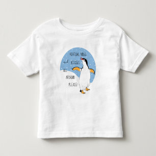 T-shirt Pour Les Tous Petits Sweet Penguins Virtual Hugs et Baisers