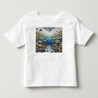 T-shirt Pour Les Tous Petits Symphonie Océanique : Un monde sous-marin dynamiqu