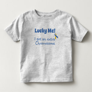 T-shirt Pour Les Tous Petits Syndrome de Down - Lucky Me! Chromosome extra