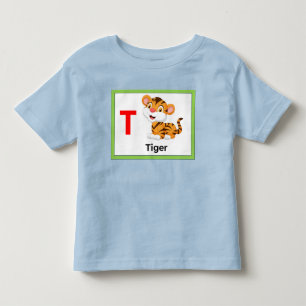 T-shirt Pour Les Tous Petits T est pour Tiger