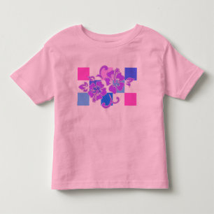 T-shirt Pour Les Tous Petits Tableau de contrôle Hibiscus Toddler et Tee - shir
