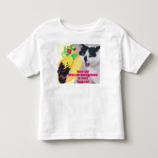 T-shirt Pour Les Tous Petits Taco Chat épelé à l'envers