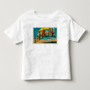 T-shirt Pour Les Tous Petits Tacoma, Washington - grandes scènes 2 de lettre