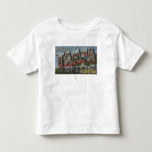 T-shirt Pour Les Tous Petits Tampa, lettre ScenesTampa, FL de FloridaLarge