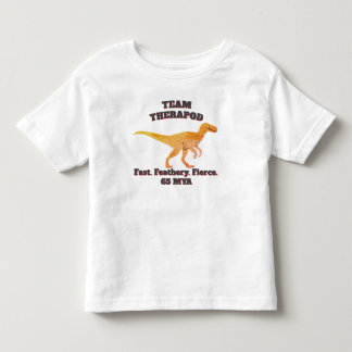 T-shirt Pour Les Tous Petits Team Theropod - Rapide. Plumes. Fierce