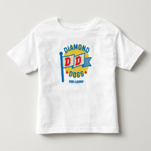 T-shirt Pour Les Tous Petits Ted Lasso Diamond Chiens Pennant Graphisme