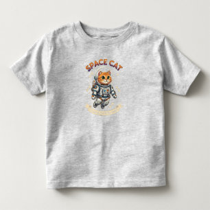 T-shirt Pour Les Tous Petits Tee-shirt en jersey fin pour tout-petit Space Cat
