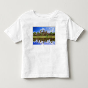 T-shirt Pour Les Tous Petits Temple d'Angkor Wat Kampuchea, Cambodge