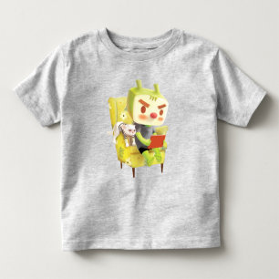 T-shirt Pour Les Tous Petits Temps de lecture confortable avec animal de compag