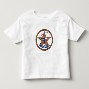 T-shirt Pour Les Tous Petits Texas Drapeau Tête De Tête Avec Corde Team Roper