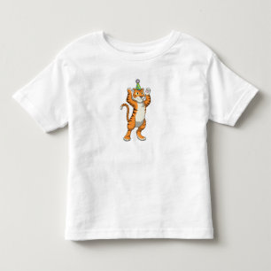 T-shirt Pour Les Tous Petits Tigre avec parti casquette