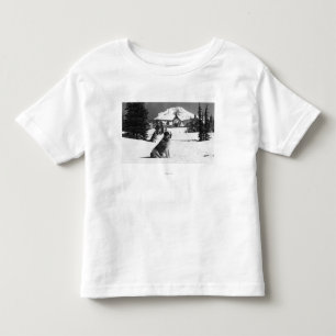 T-shirt Pour Les Tous Petits Timberline Lodge et "Lady" le propriétaire