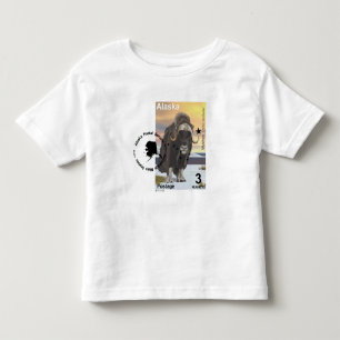 T-shirt Pour Les Tous Petits Timbre de souvenir de boeuf musqué