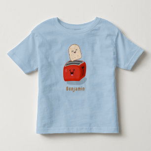 T-shirt Pour Les Tous Petits Toast de Cute kawaii et dessin animé de grille-pai