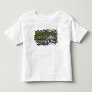 T-shirt Pour Les Tous Petits Torrent en cascade, Parc national de Glacier,