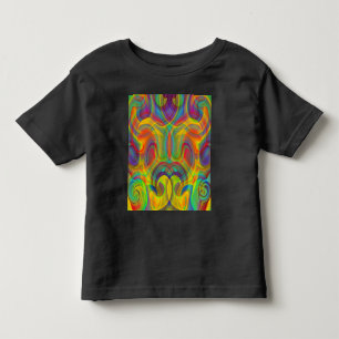 T-SHIRT POUR LES TOUS PETITS TOURBILLON GÉOMÉTRIQUE ART COLORÉ ABSTRAIT