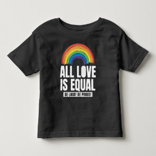 T-shirt Pour Les Tous Petits Tout amour est la même fierté LGBT Egalité des dro