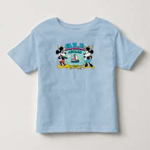 T-shirt Pour Les Tous Petits Tout le monde à bord Graphisme Marin Vintage Micke