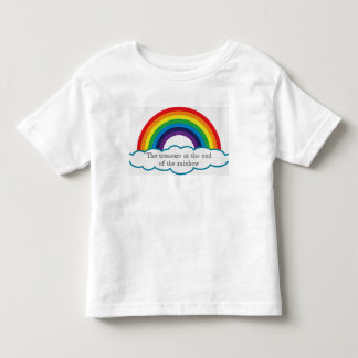 T-shirt Pour Les Tous Petits Trésor à l'extrémité de l'arc-en-ciel. pièce en t