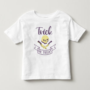 T-shirt Pour Les Tous Petits Tricoter ou traiter les os croisés du crâne Ruban