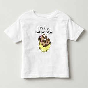 T-shirt Pour Les Tous Petits Triplets 2e - Deux filles et un garçon