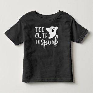 T-shirt Pour Les Tous Petits Trop mignon pour parler Halloween