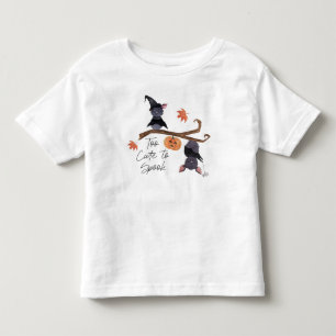 T-shirt Pour Les Tous Petits Trop mignonne pour parler chauves-souris d'Hallowe