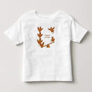 T-shirt Pour Les Tous Petits Troupe acrobatique des poulets gazouillants