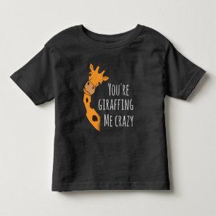 T-shirt Pour Les Tous Petits Tu me girafes fou
