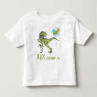 Tyrannosaurus Trois Rex Dino 3e anniversaire