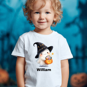 T-shirt Pour Les Tous Petits Un joli fantôme d'Halloween