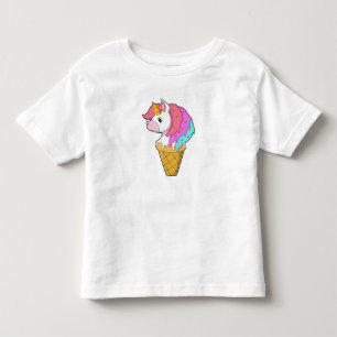 T-shirt Pour Les Tous Petits Unicorne avec crème glacée