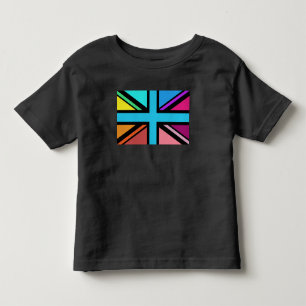 T-shirt Pour Les Tous Petits Union Jack/Drapeau Multicolore+Noir