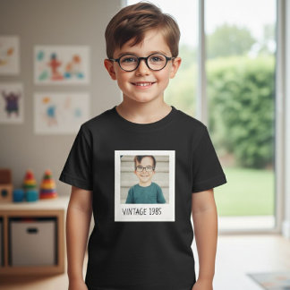 T-shirt Pour Les Tous Petits Unisex Custom Vintage Photo And Year Shirt