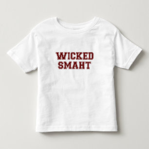 T-shirt Pour Les Tous Petits Université futée mauvaise Boston (de Smaht)