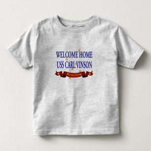 T-shirt Pour Les Tous Petits USS Carl Vinson à la maison bienvenu
