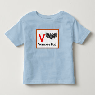 T-shirt Pour Les Tous Petits V est pour Vampire Bat