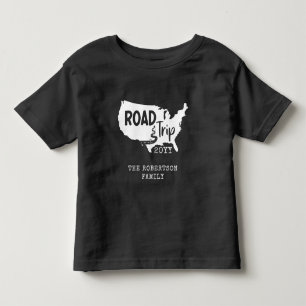 T-shirt Pour Les Tous Petits Vacances personnalisées   Family Road Trip USA Car