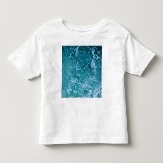 T-shirt Pour Les Tous Petits Vagues profondes de l'océan bleu (Devant)