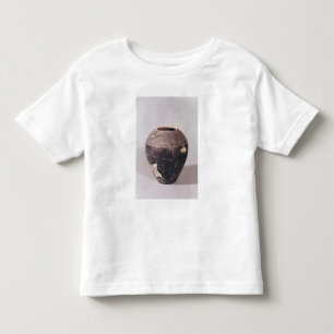 T-shirt Pour Les Tous Petits Vase à engobe décoré des lignes onduleuses
