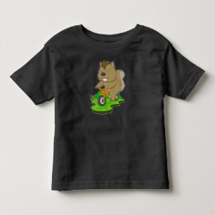 T-shirt Pour Les Tous Petits Vélo écureuil