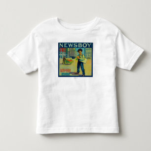 T-shirt Pour Les Tous Petits Vendeur de journaux LabelRedlands orange, CA