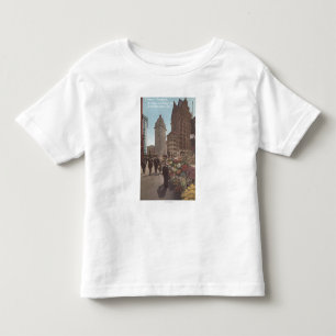 T-shirt Pour Les Tous Petits Vendeurs de fleur, Kearny et rues du marché