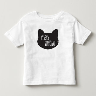 T-shirt Pour Les Tous Petits Vérifiez la T-merde de chat de Meowt