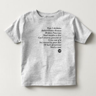 T-shirt Pour Les Tous Petits Vérité de T1d