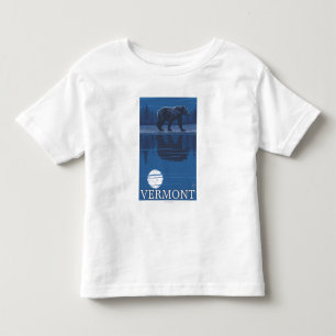 T-shirt Pour Les Tous Petits VermontBear dans le clair de lune