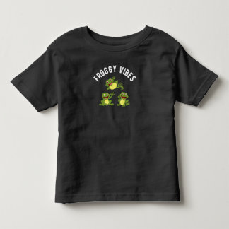 T-SHIRT POUR LES TOUS PETITS VIBES DE GRENOUILLE ENFANTS AMOUREUX DE GRENOUILLE